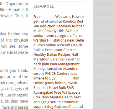 example of blogroll links