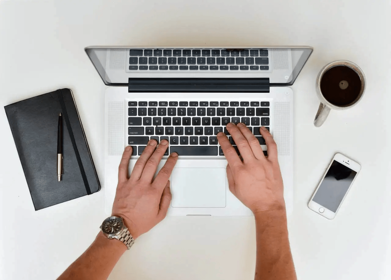 business-hands-coffee-cup-apple