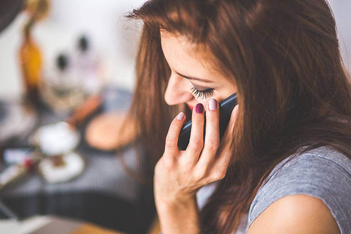 Woman on mobile phone