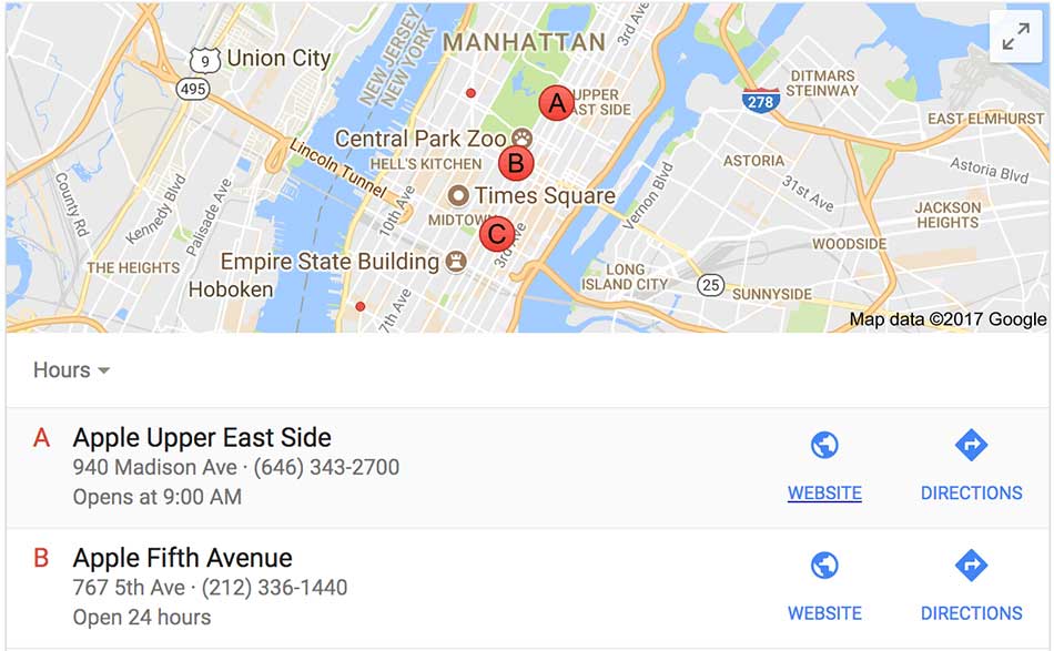 MapQuest Business Locator
